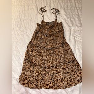 Animal print dress.